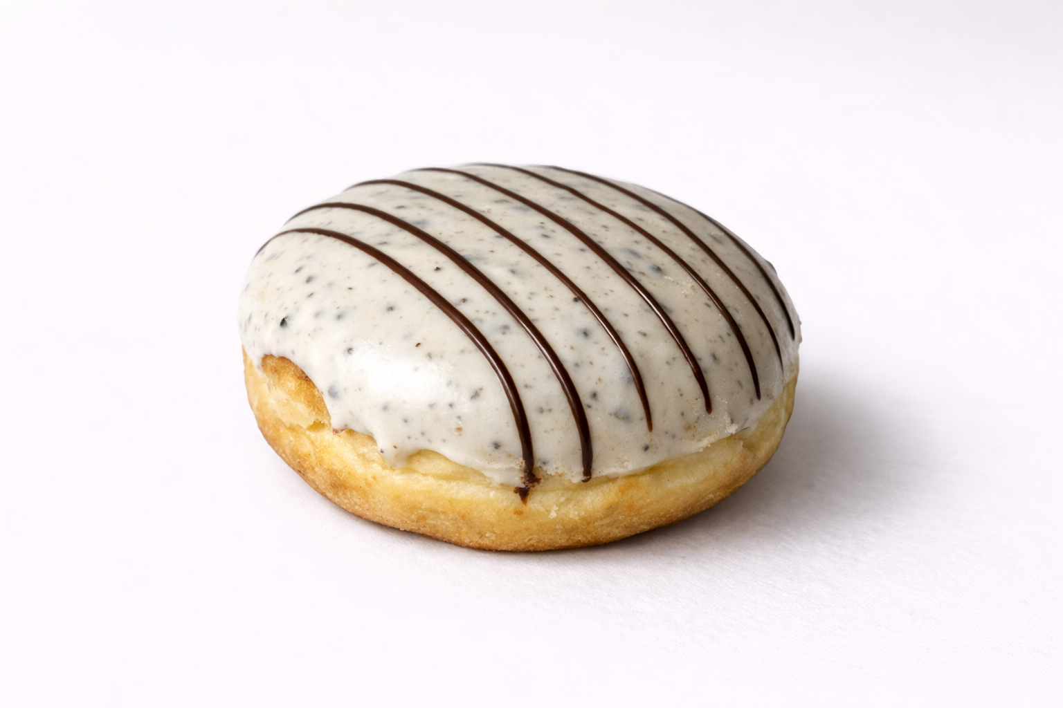 White Choco Cookies "N" Cream Filled Donut