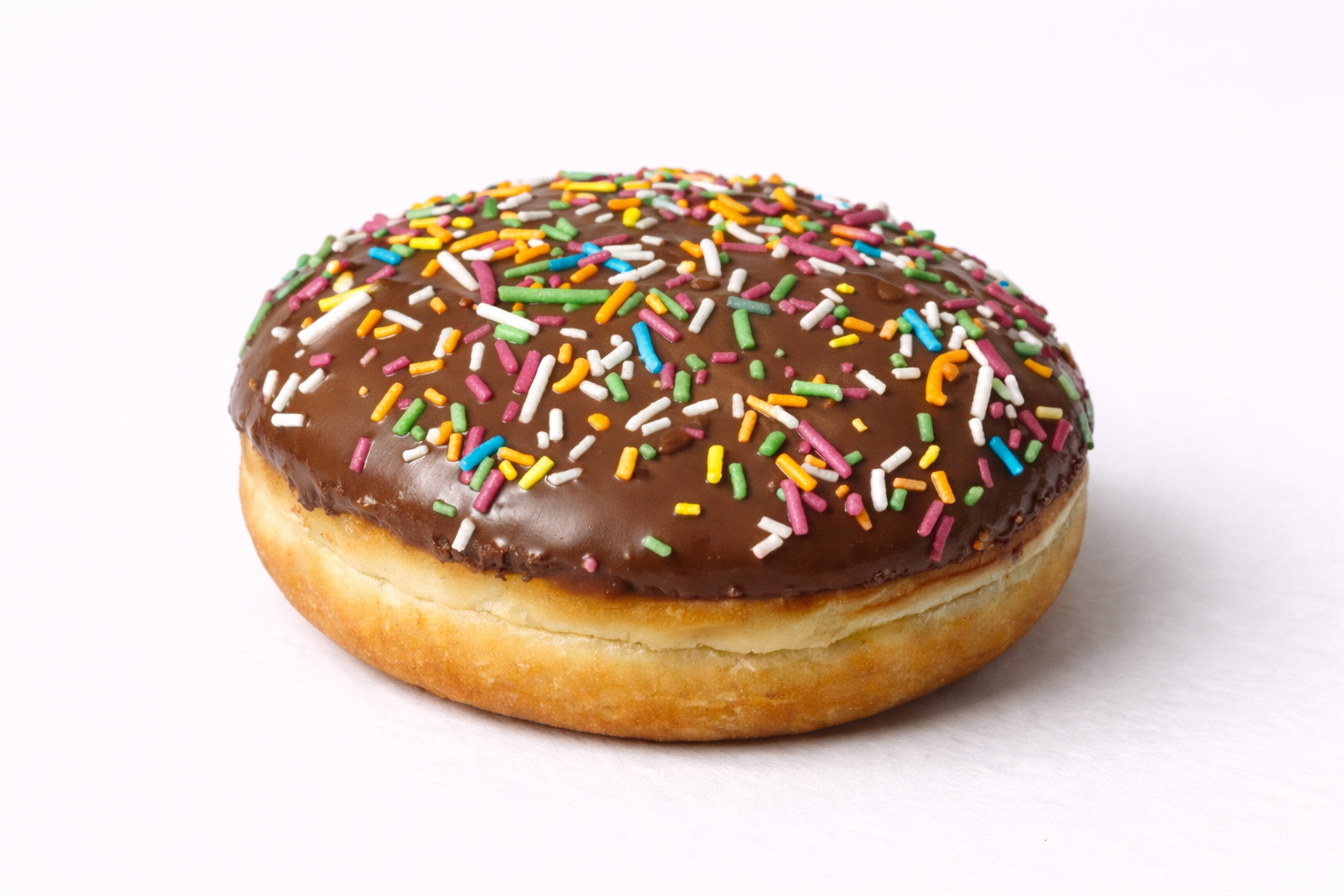 Choco Sprinkles Filled Donut